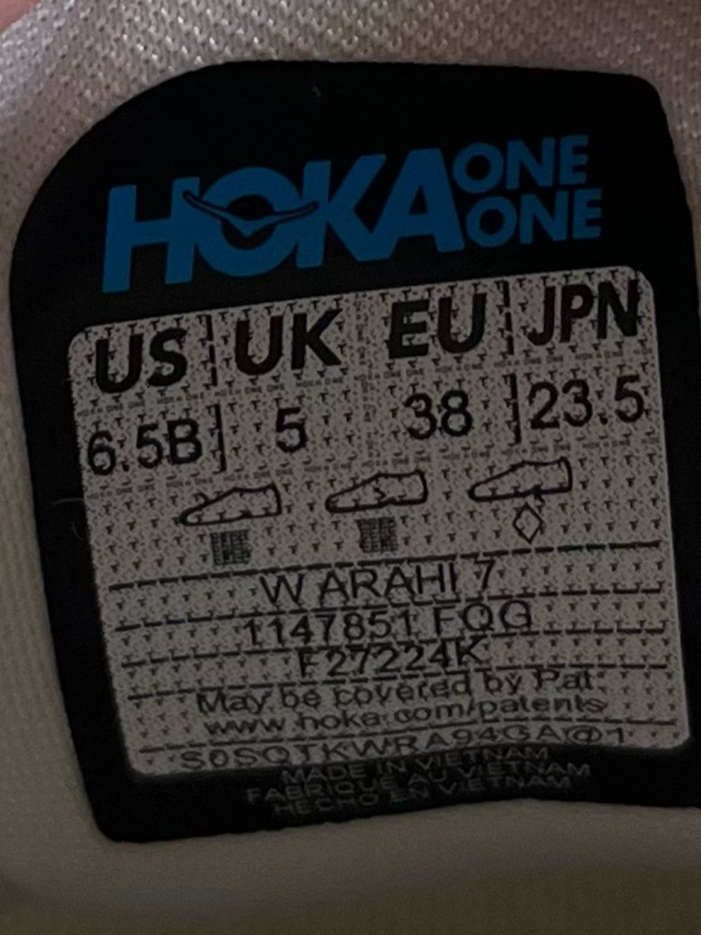Hoka One One Arahi 7 Womens Size 6.5 Running Shoes Sneakers Frost Aqua Glow - Picture 11 of 12